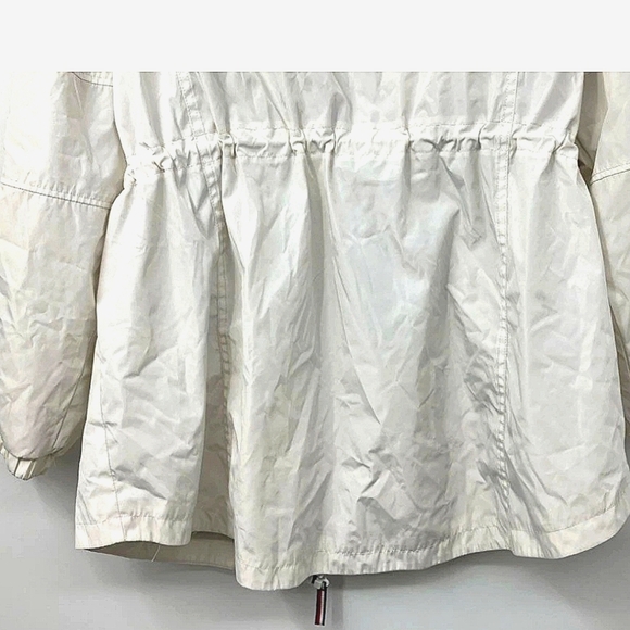 TOMMY HILFIGURE CLASSIC LIGHTWEIGHT PEPLUM STYLE FULL ZIP JACKET WINDBREAKER XL - Picture 6 of 14